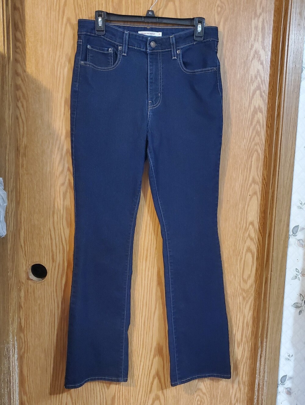 Levi's 725 High Rise Bootcut Jeans Dark Blue Size 31